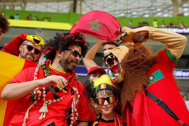 Blgica e Marrocos se enfrentaram pelo Grupo F da Copa do Mundo do Catar