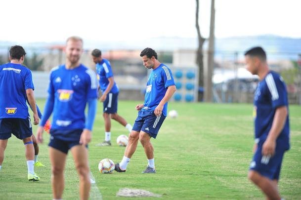 Cruzeiro treinou na tarde desta quarta-feira, na Toca da Raposa II (Ramon Lisboa/EM D.A Press)