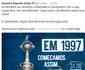 Torcida rechaa postagem do Cruzeiro que compara Copa Libertadores de 1997  atual