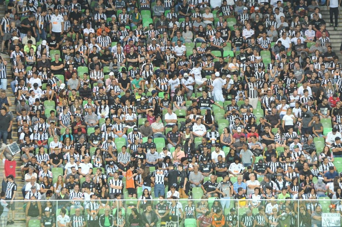 Fotos da torcida do Atltico na partida contra o Unin La Calera, do Chile, no Independncia, pela Copa Sul-Americana