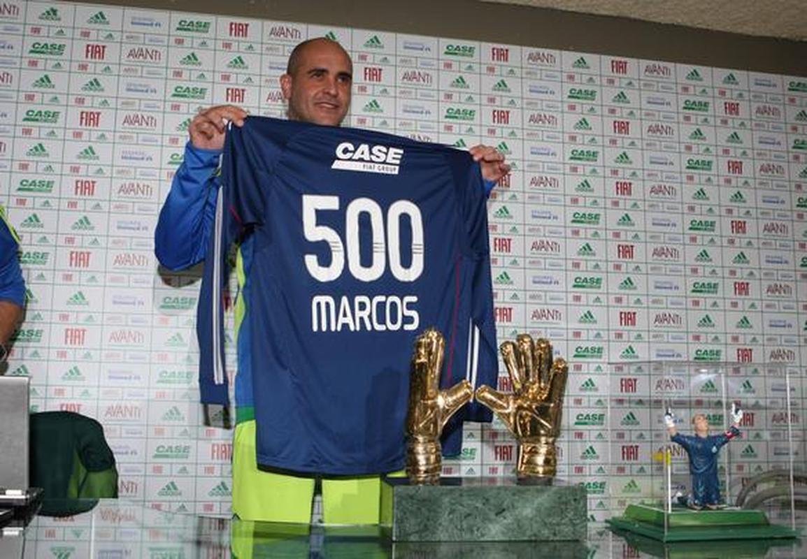 Em 2010, goleiro atingiu a marca de 500 jogos pelo Palmeiras