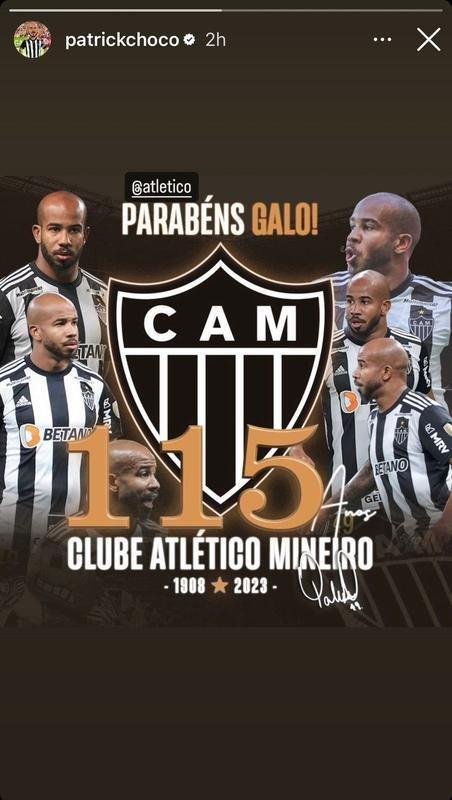 Jogadores e ex-atletas do Atltico mandaram mensagens ao clube pelo aniversrio de 115 anos.
