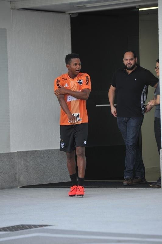 Fotos do ltimo treino do Atltico antes do jogo contra o Unin La Calera