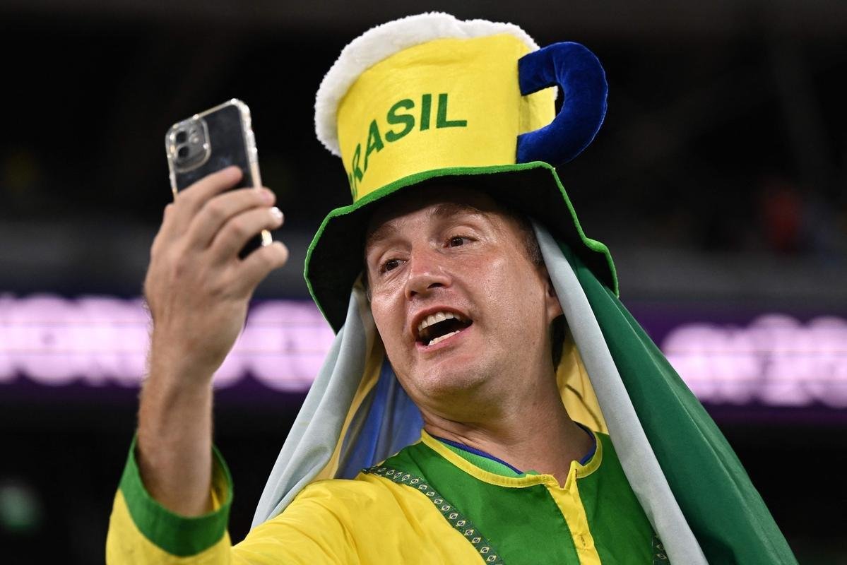 Duelo entre Brasil e Sua, pela 2 rodada do Grupo G da Copa do Mundo, acontece no Estdio 974, em Doha, no Catar