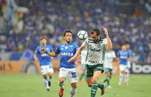 Cruzeiro ampliou sua vantagem no primeiro tempo com gol de Barcos, aos 26 minutos: 1 a 0