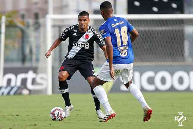 Vasco e Cruzeiro empataram por 1 a 1 neste domingo, no Rio