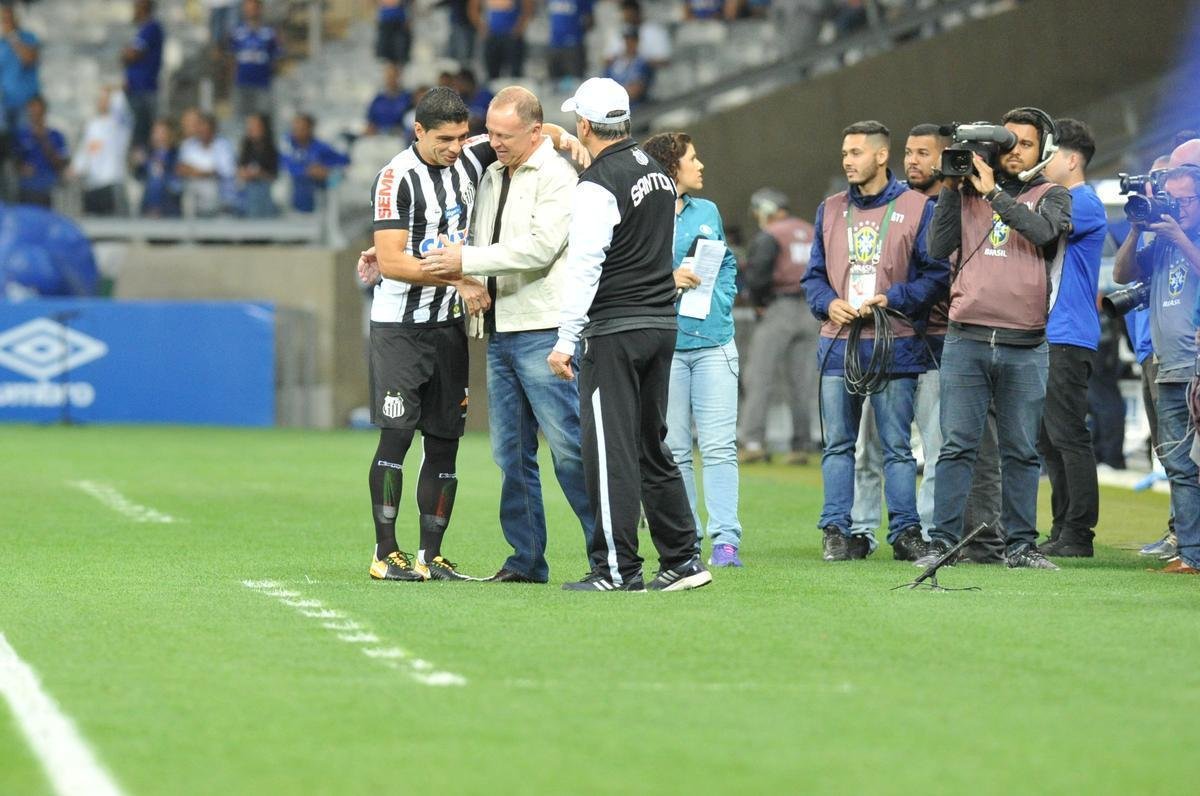 Imagens da torcida e da partida entre Cruzeiro e Santos, no Mineiro