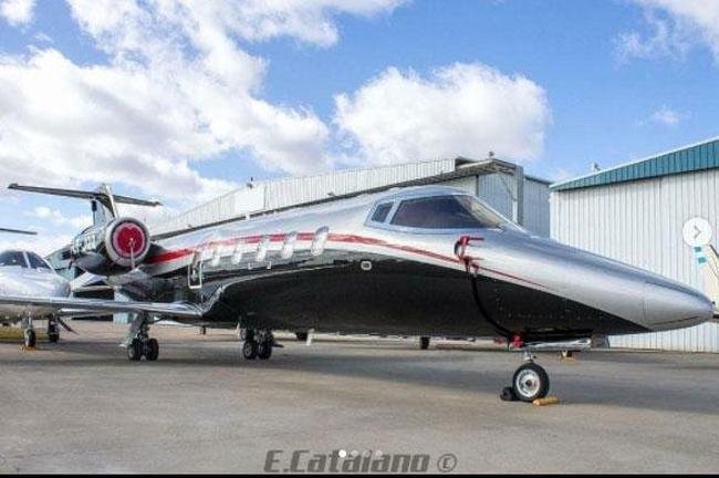 Jato Learjet 60XR que transportou Zrate de Buenos Aires a BH