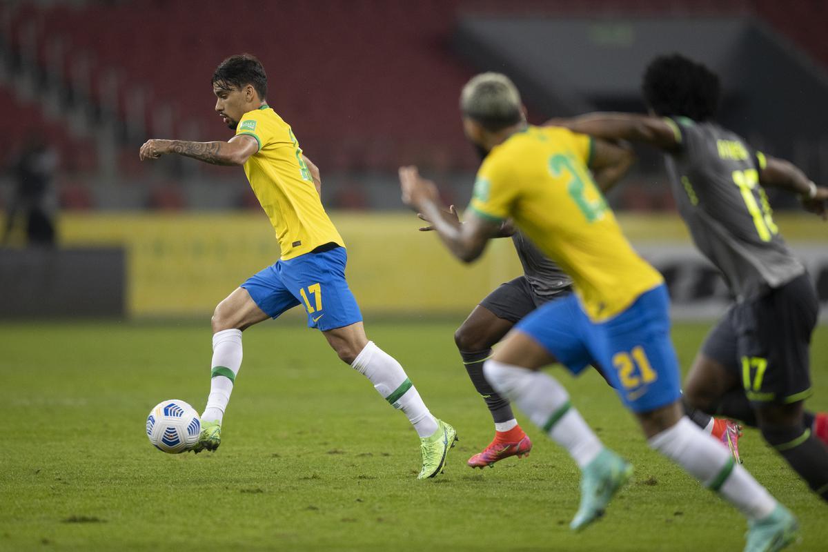 Com gols de Richarlison e Neymar, Brasil venceu o Equador no Beira-Rio 