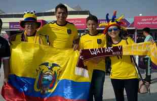 Torcedores do Equador no jogo de abertura da Copa do Mundo