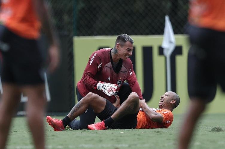 Treinamento do Atlético neste sábado, após o título brasileiro