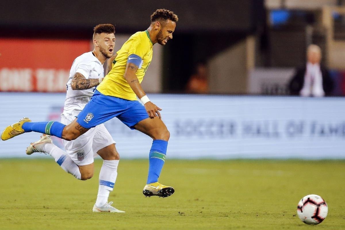 Brasil iniciou a preparao visando  Copa Amrica de 2019 com amistoso diante dos EUA em Nova Jersey