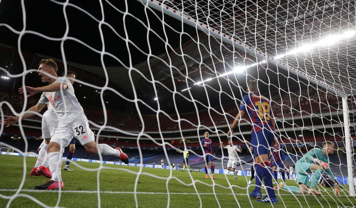 Bayern goleia Barcelona, em Lisboa, por 8 a 2, e vai  semifinal da Liga dos Campees 