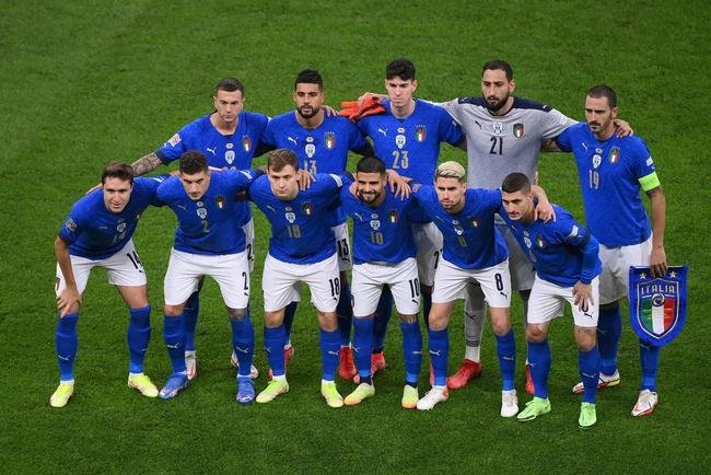 Gianluigi Donnaruma, Leonardo Bonucci e Jorginho (Itlia)