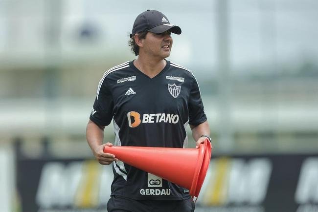 Treino tcnico do Atltico.