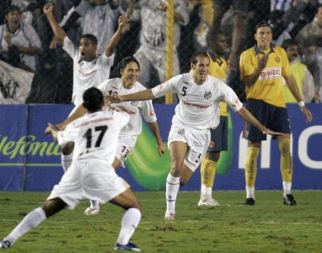 Quartas de final de 2007: Amrica-MEX 0 x 0 Santos (Santos se classificou em casa com vitria por 2 a 1).