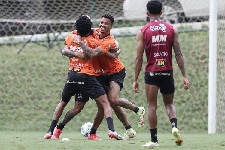 Treinamento do Atlético neste sábado, após o título brasileiro