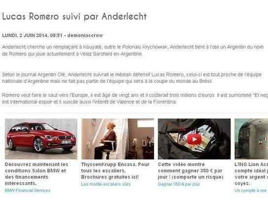 Jogador do Vlez tambm esteve na mira do Anderlecht