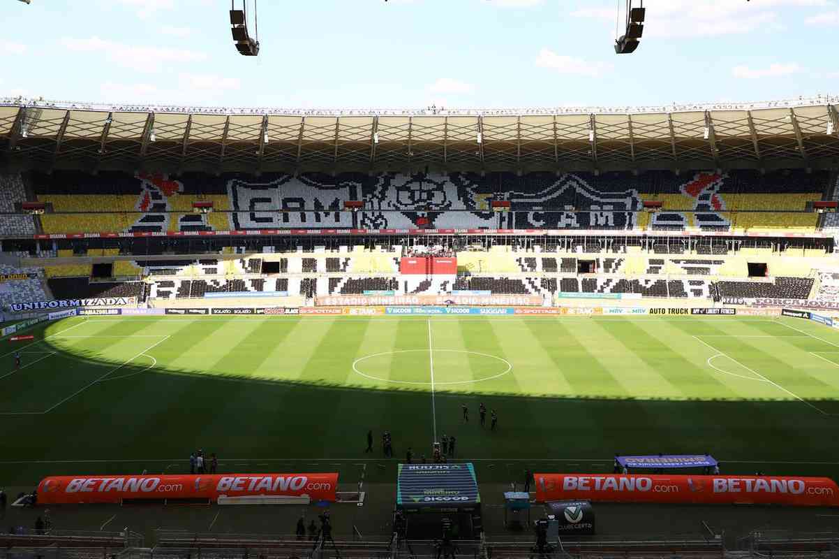 Torcida do Atltico fez mosaico no Mineiro para final do Campeonato Mineiro contra o Amrica