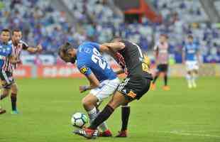 Fotos do jogo entre Cruzeiro e So Paulo