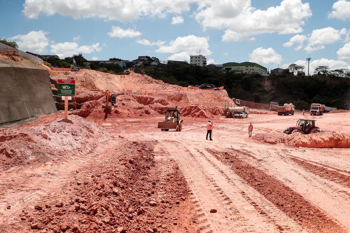 Atlético divulgou novas fotos das obras da Arena MRV