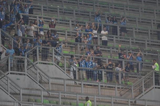 Fotos do jogo entre Atltico e Grmio