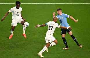 No Estdio e Al-Janoub, Gana e Uruguai duelam pela ltima rodada do Grupo H da Copa 