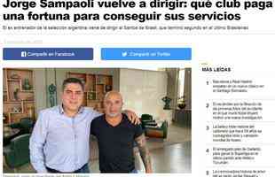 Infobae - Jorge Sampaoli volta a comandar: que clube paga uma fortuna para conseguir seus servios