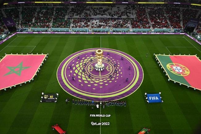 Fotos do jogo entre Marrocos e Portugal no Est�dio Al-Thumama, no Catar, pela Copa do Mundo de 2022