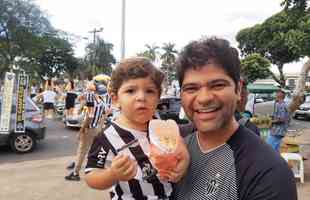 Chegada da torcida do Atltico ao Mineiro para a final da Copa do Brasil, contra o Athletico-PR