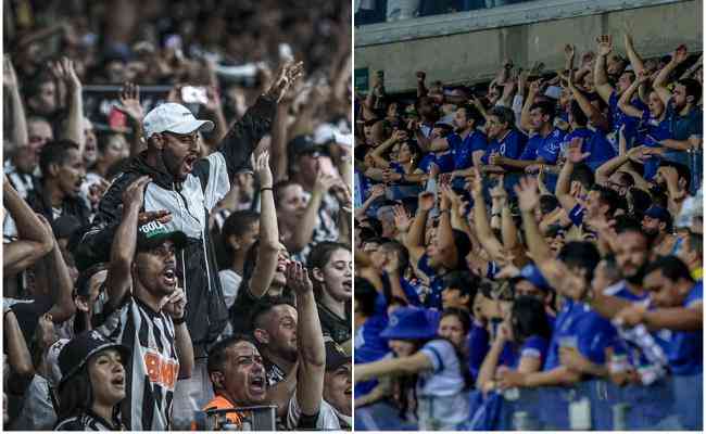 Atltico e Cruzeiro so dois dos clubes com melhor mdia de pblico na histria do Campeonato Brasileiro