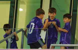 Os filhos de Messi: Thiago, Mateo e Ciro
