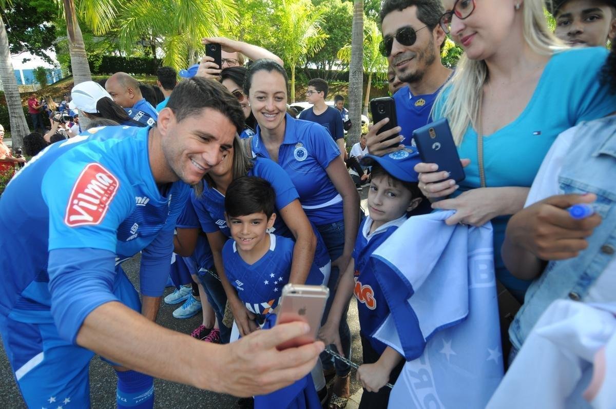 Fotos do treino do Cruzeiro desta sexta-feira (3/11), na Toca da Raposa II (Leandro Couri/EM D.A Press)