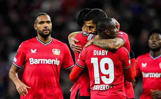 Moussa Diaby  um dos destaques do Bayern Leverkusen, da Alemanha