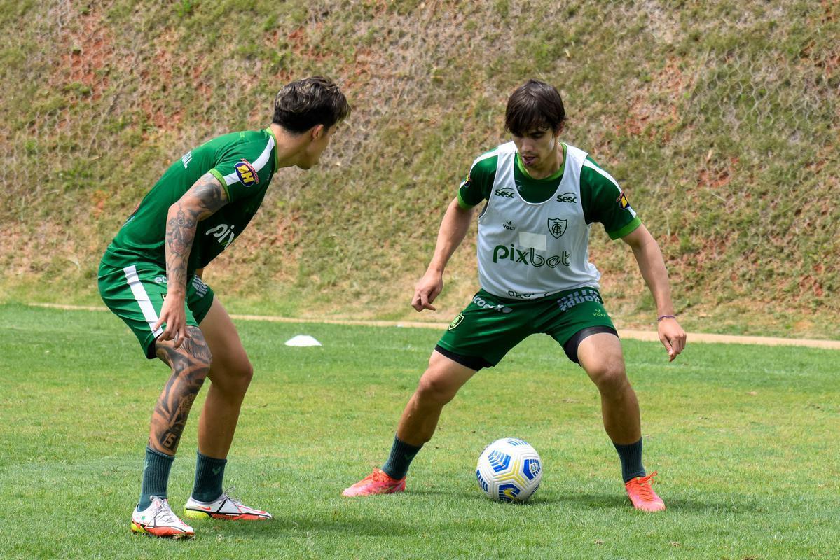 Treino do Amrica realizado nesta tera-feira (26/10) no CT Lanna Drumond, em Belo Horizonte