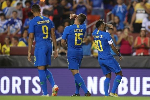 Seleção Brasileira não teve dificuldade para vencer El Salvador no amistoso em Washington