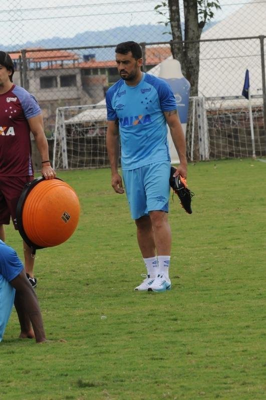 Galeria de fotos do treino do Cruzeiro nesta quarta-feira, na Toca da Raposa II (Paulo Filgueiras/EM D.A Press)