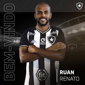 O Botafogo anunciou a contratao do zagueiro Ruan Renato, que estava no Figueirense