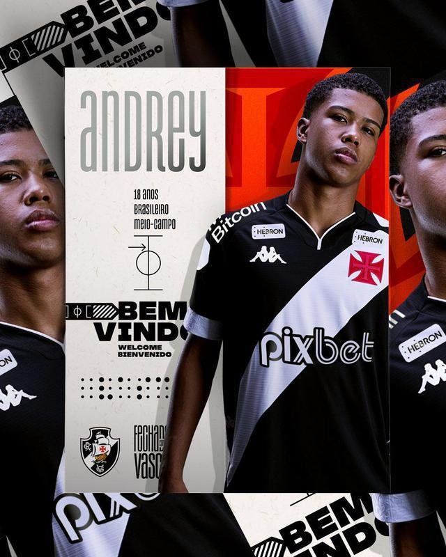 Vasco anunciou o meio-campista Andrey