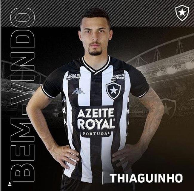 O Botafogo anunciou a contratao do volante Thiaguinho, que estava no Oeste