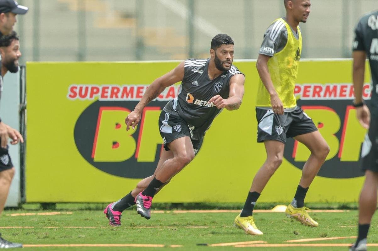 Treino tcnico do Atltico.