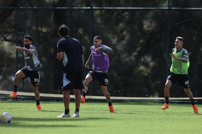Fotos do �ltimo treino do Atl�tico antes do jogo contra o Botafogo