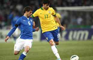 Brasil 2 x 2 Itlia (Amistoso, em 12/3/2013) - Diego Costa entrou no segundo tempo, jogou poucos minutos e no fez gol e nem deu assistncia