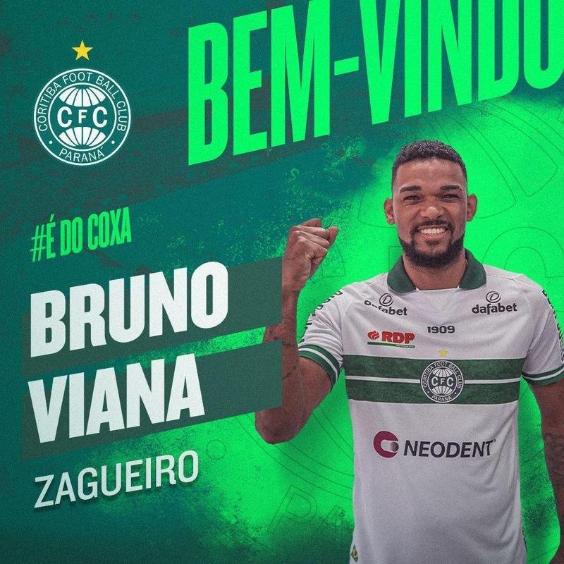 Coritiba anunciou o zagueiro Bruno Viana