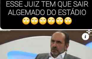 Vitria do Cruzeiro e polmica arbitragem: os memes do clssico pela Srie B