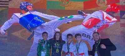 Mineiro ganha duas medalhas de ouro no Brasileiro de Taekwondo Infantil