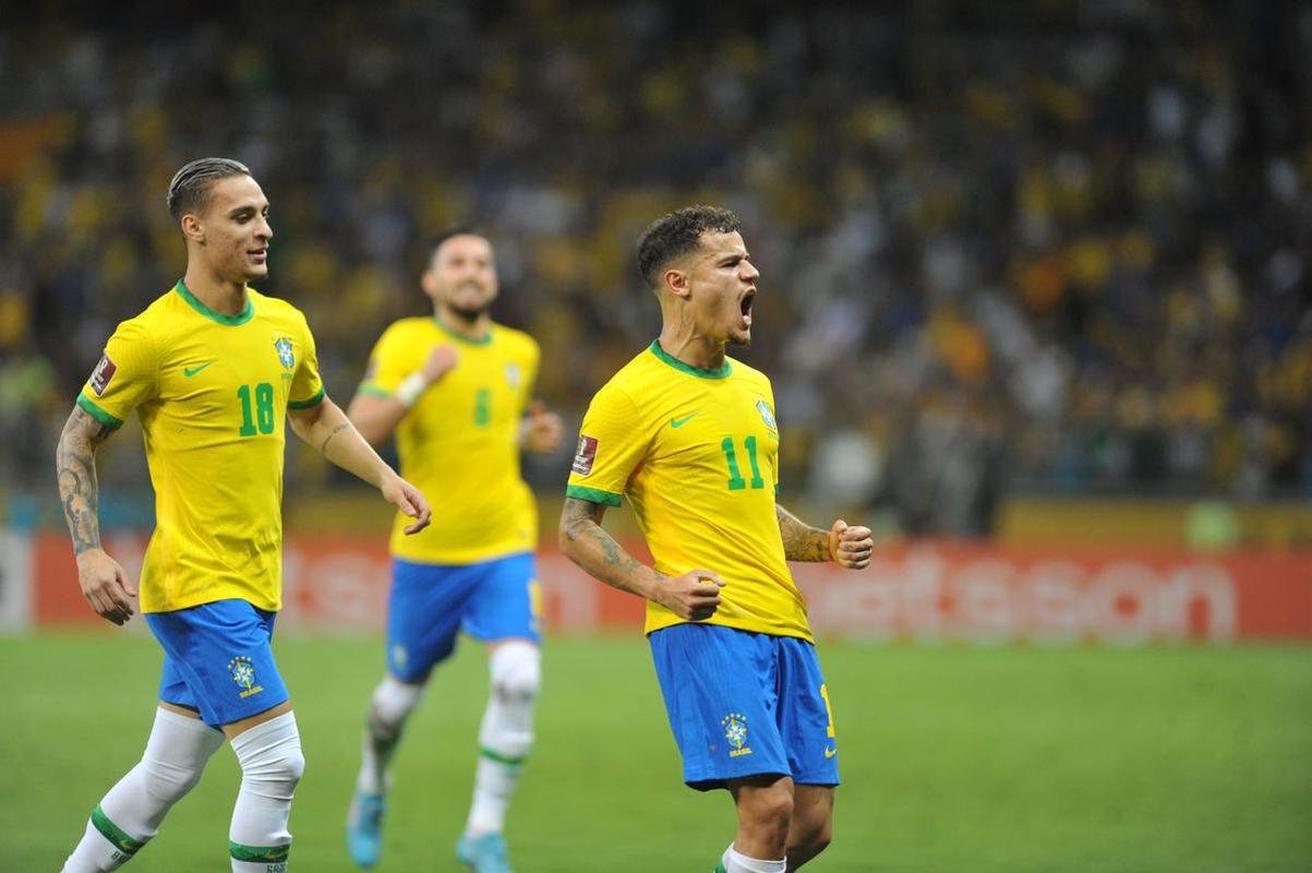 Brasil goleou o Paraguai por 4 a 0 no Mineiro, em BH, pelas Eliminatrias da Copa do Mundo, com gols de Raphinha, Philippe Coutinho, Antony e Rodrygo