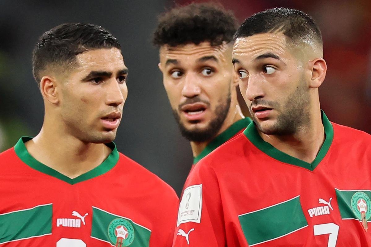 No Estdio Cidade da Educao, Marrocos e Espanha se enfrentam pelas oitavas de final da Copa do Mundo do Catar