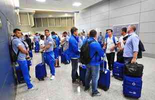Embarque do Cruzeiro para Santiago, no Chile