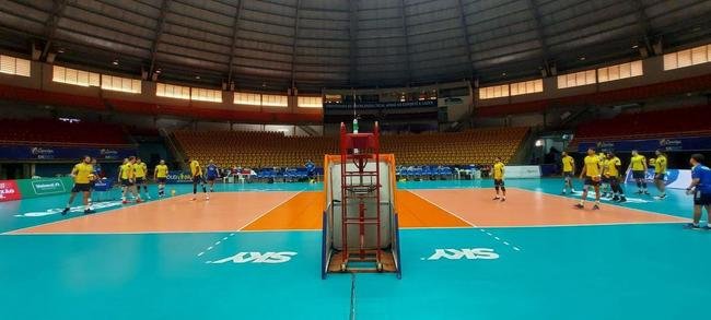 Cruzeiro treina no Sabiazinho, em Uberlndia, antes da deciso contra o Minas na Superliga Masculina